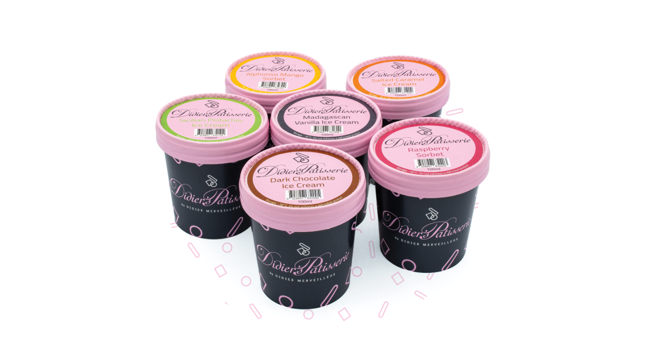 Didier's Patisserie Ice Cream Pots